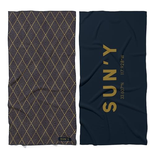 Waffle Microfiber Beach Towel (Newport)