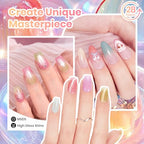 Beetles Jelly Gel Nail Polish Set (A - Pink Yellow Blue | Soft Glow Pudding)