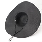 Wide Brim Sun Hat for Women Floppy Straw Hat Summer Beach Hats Fashionable Trendy Hats Sun Protection UPF 50+ (1 Pack With Polka Dot Bow: Black)