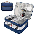 Electronic Organizer Travel Case (zipper-blue)