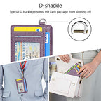 Slim Minimalist Wallet RFID Credit Card Holder for Men (small / Litchi Lavender)