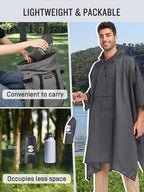 Double Layer Rain Poncho (Grey)
