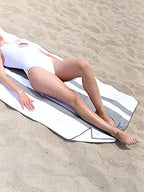 Gray Microfiber Beach Towel by Laguna Beach Textile Co (Quarry Gray)