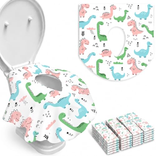 20 Pack Disposable Toilet Seat Covers (Dinosaurs)