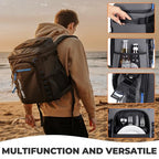Backpack Cooler Insulated Waterproof Leakproof Lunch Bag 36 Cans (Gray - 36 Cans)