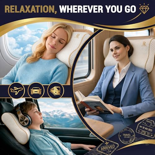 Travel Memory Foam Cervical Pillow (Travel 18 x 12 x 5")