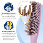 Gentle Pink Hair Brush Set (Set / Pink)