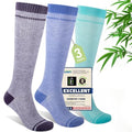 Mens Compression Socks for Men Women (Small-Medium / I7-3pairs (Purple&lavender&turquoise))