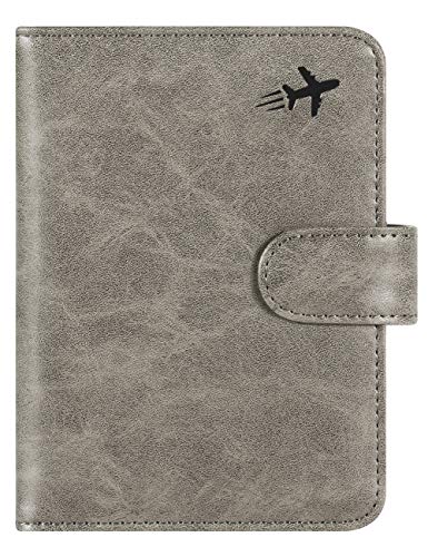 Passport Holder Cover Wallet RFID Blocking (Z _ #Grey / Passport Covers)
