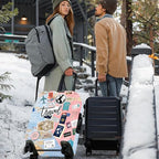 Travel Landmarks Luggage Cover (#133 / L(fits 28-30Inch suitcase))