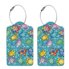 2 Pcs Luggage Tags for Suitcase (Gradient Color Turtle)