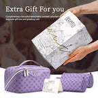 Travel Makeup Bag Cosmetic Bags for Women (A-9-Purple)