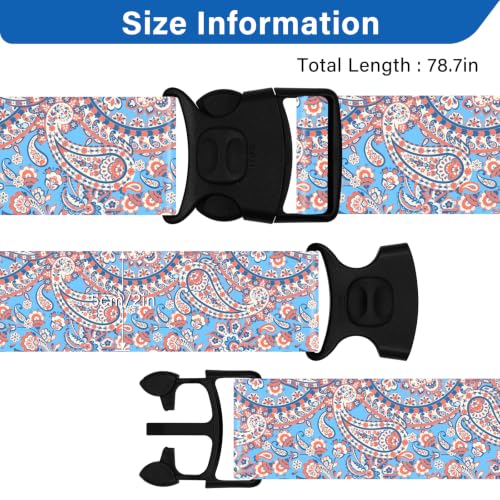 Luggage Straps for Suitcases (Blue Diamond)
