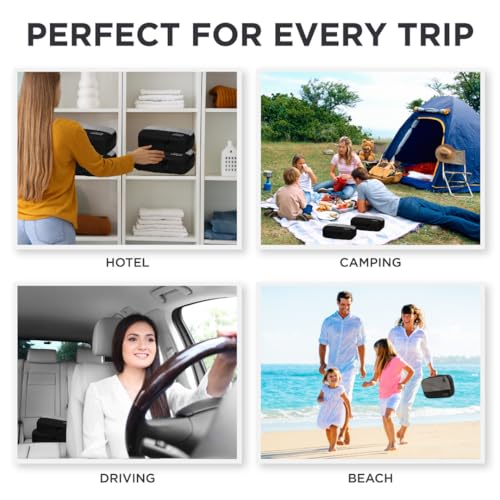 5pc Large Packing Cubes for Travel (5pc Black / Large)