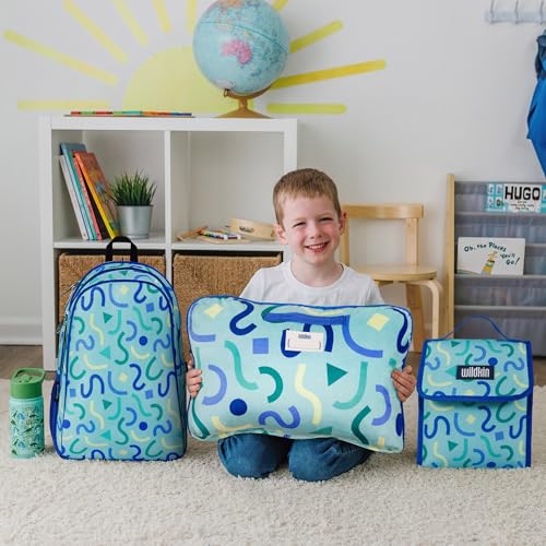 Insulated Lunch Bag for Kids (Confetti Blue)