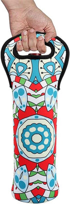 Neoprene Wine Tote Insulated Bag Single Bottle Wine Carrier Built Wine Bottle - Image 4