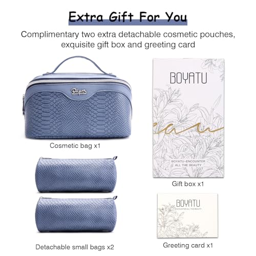 Travel Makeup Bags for Women (05-A-Blue)