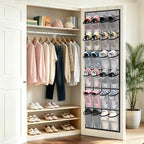 Over the Door Shoe Organizer (Grey-1pack of 24 pocket)