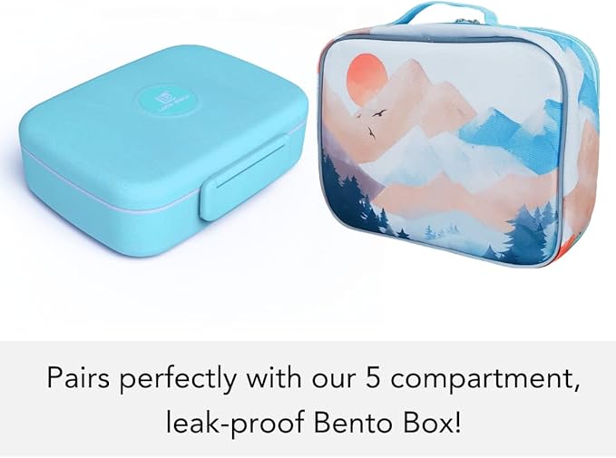 Fenrici Watercolor Lunch Box for Girls, Women Insulated Lunch Bag, Soft Sided - Image 6