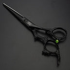 Purple Professional Hairdressing Scissors Hairdresser Hairstylist Cutting Hair & Thinning Hairdressing Scissor (6-inch Flat Shear-a)