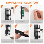 Horizontal Fishing Rod Holder (V6-1 Pack-Gray)