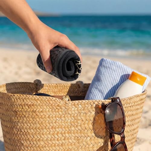 Water Shoes for Women Men Quick (11.5-12.5 Women/10.5-11.5 Men / Golden Leopard)