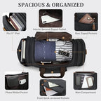 Canvas Duffle Bag (Dark Grey / X-Large-60L (Without Shoe Compartment))