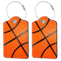 2 Pcs Basketball Luggage Tags for Suitcase (Basketball)