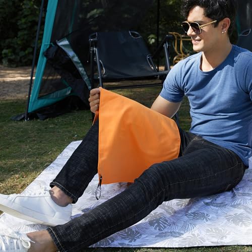 Microfiber Towel Quick Dry Camping & Travel & Gym Towel. Compact (Orange / 40.00" x 20.00")
