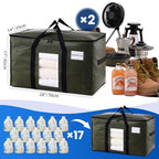 2 Pack Green Extra Large Moving Bags (Green / 2 Large)