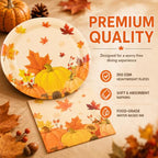 Fall Maple Leaves Paper Plates and Napkins (fall leaves)