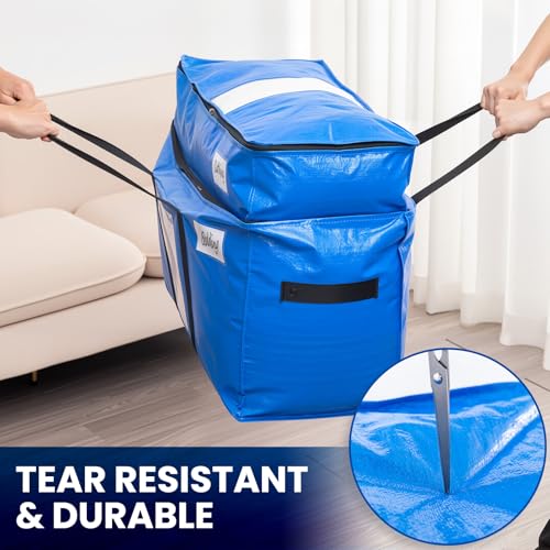 2 Tier Moving Bags (Blue / 4 Large- 2 Tier)