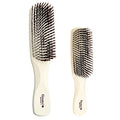 GIO1IVY GIO2IVY Ivory Gentle Touch Detangler Hair Brush for Men Women and Kids. Soft Bristles for Sensitive Scalp. Travel Brush (Set / Ivory)