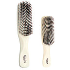 GIO1IVY GIO2IVY Ivory Gentle Touch Detangler Hair Brush for Men Women and Kids. Soft Bristles for Sensitive Scalp. Travel Brush (Set / Ivory)