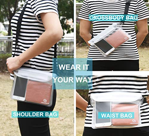 Waterproof Pouch with Waist Strap (White + Case)