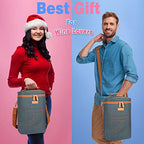 4 Bottle Wine Gift Carrier (Gray 2 / 4 Bottle-without front pocket)