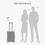 LEVEL8 Rolling Carry on Luggage Airline Approved, Carry-on Suitcases - Image 9