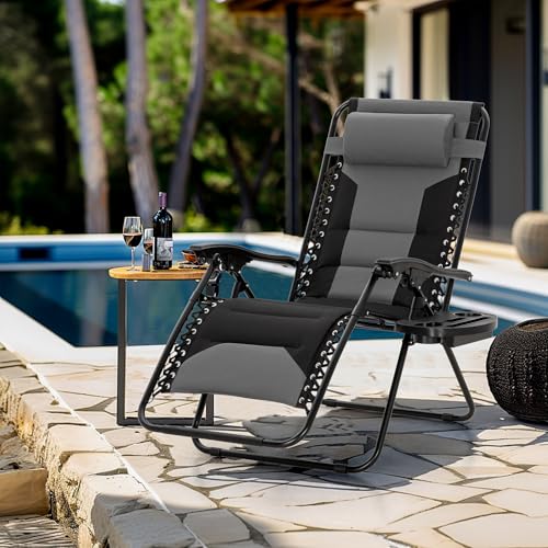 Padded Zero Gravity Chair (Grey)