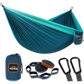 Camping Hammock (Blue&dark Blue / Single 110''L x 55''W)