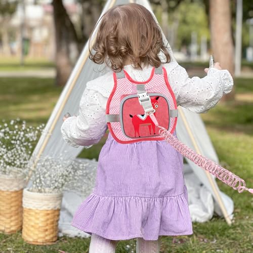 Toddler Harness Leash (Pink/Breathable Deer)