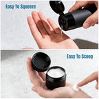 8 Pack Travel Bottles for Toiletries with Case (Black)