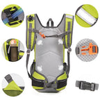 Small Hiking Daypack 15L for Running Cycling (Lime)