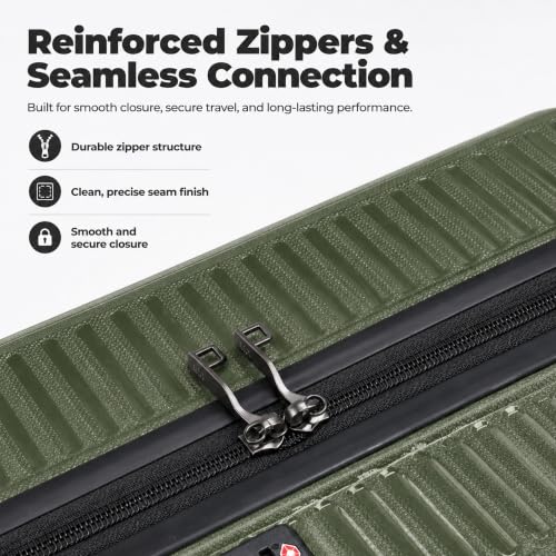 Luggage Sets 3 Piece (Olive Drab / 3 Piece Sets (21/Db/Tb))