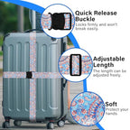 Luggage Straps for Suitcases (Blue Diamond)