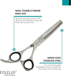 Hair Cutting Scissors for Women and Men – 6.0 440C Japan Stainless Steel Shears with Sword Blade and Tension Adjustment Screw – Salon and Home Use