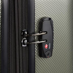 7272 Energie Expandable Hardside Luggage with Spinner Wheels and TSA Lock (2-Piece Set (19/27) / Gunmetal)