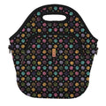 LunchTote Zippered Bag Insulated Neoprene Caddy (Furry Footprints / X-Large 6.5 Quart Lunch Tote)
