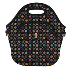 LunchTote Zippered Bag Insulated Neoprene Caddy (Furry Footprints / X-Large 6.5 Quart Lunch Tote)