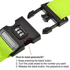 Luggage Straps Suitcase Belts with Buckle (Light Green)