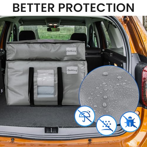 2 Tier Moving Bags (Silver / 2 Large- 2 Tier)